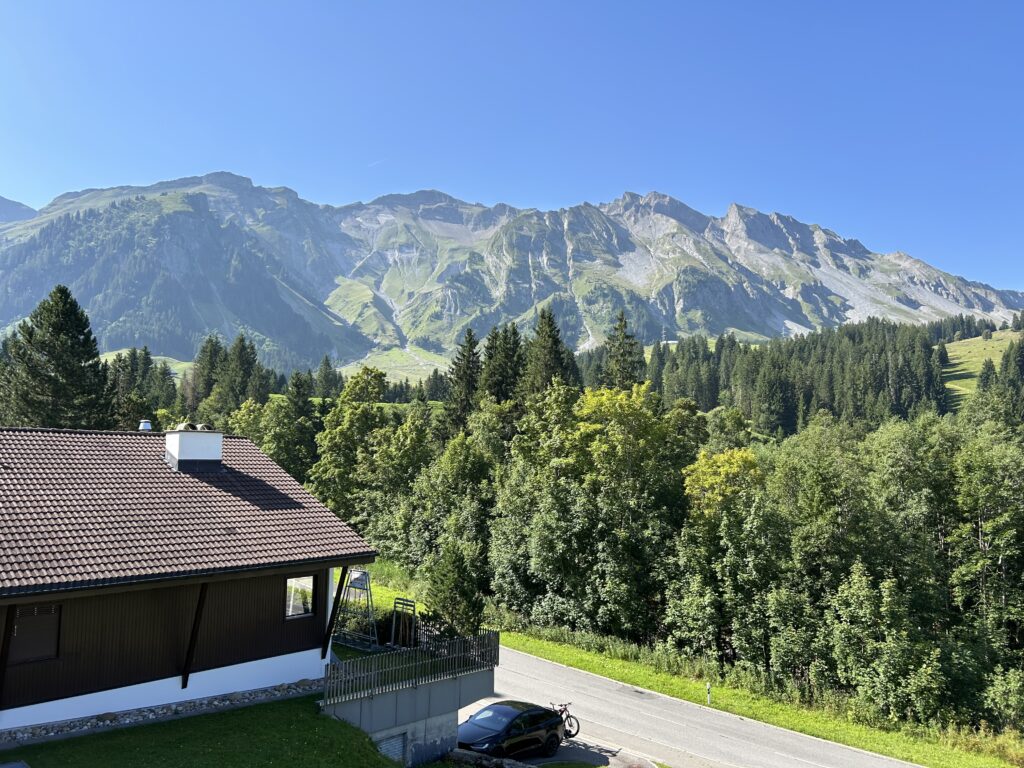 Aussicht ab balcon Rothornsicht